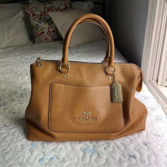 Coach Brown Leather Satchel - Picture 1 of 9